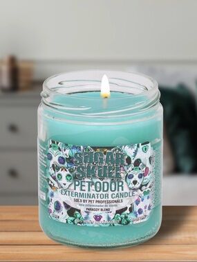 Pet Odor Exterminator Jar Candle - Sugar Skull New
